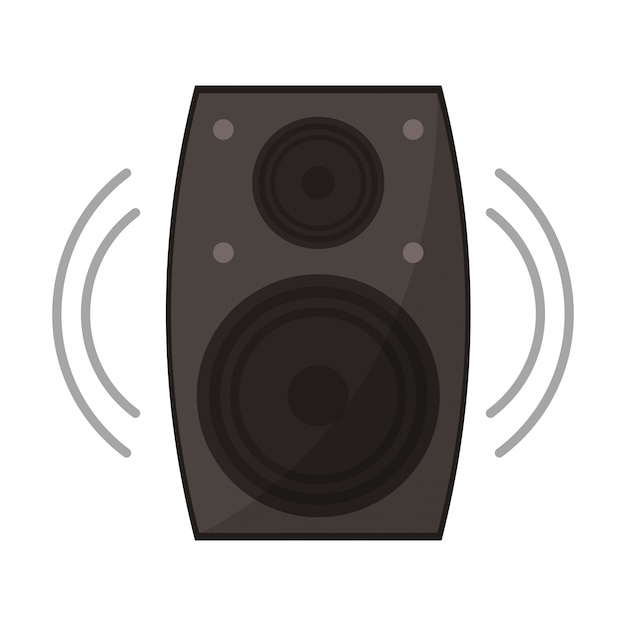 Music speaker symbol