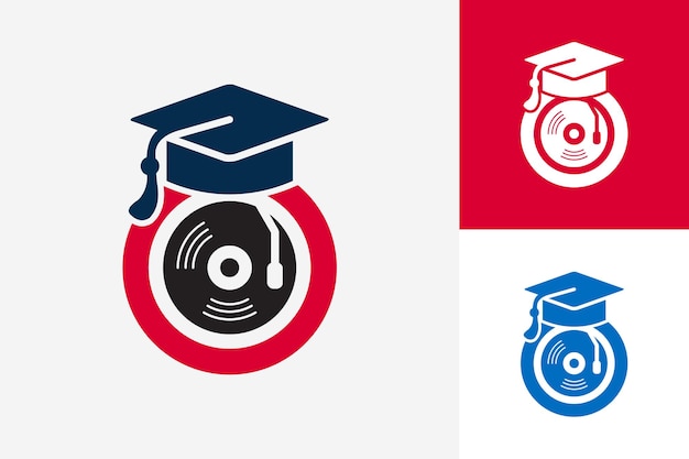Music Study Logo Template Design Vector, Emblem, Design Concept, Creative Symbol, Icon