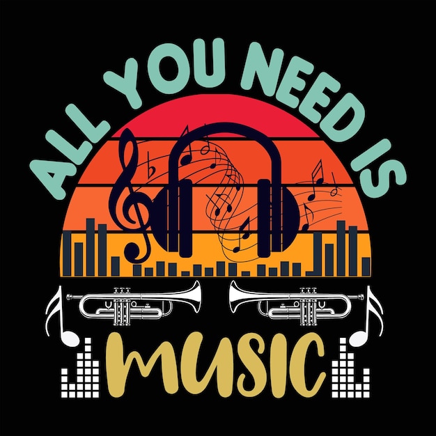 Music t-shirt design , music t shirt template