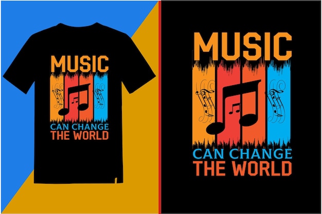 Vector music t shirt design