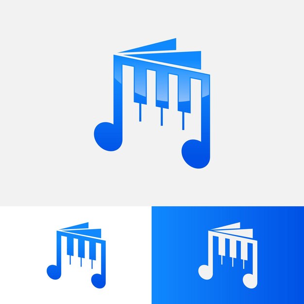 Music template logo logo with modern and futuristic style vector eps format