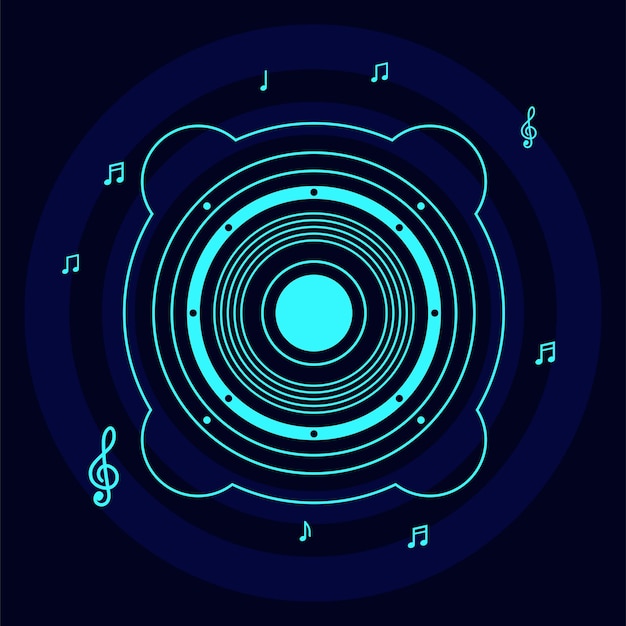 Music theme background vector design