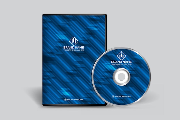 Music themed CD cover presentation template