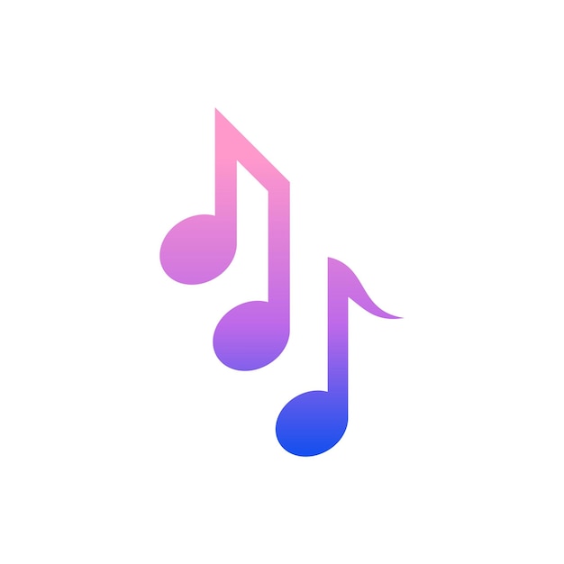 Vector music tone logo design
