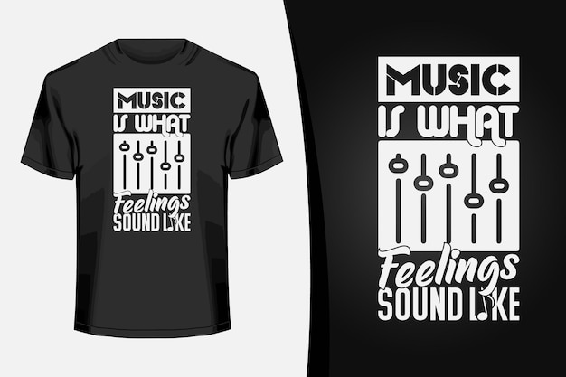 Music typography tshirt design