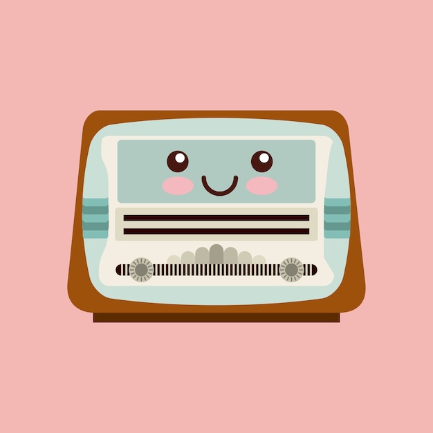 music vintage icon design