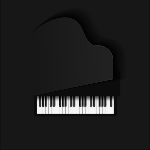 Musical background with piano keys