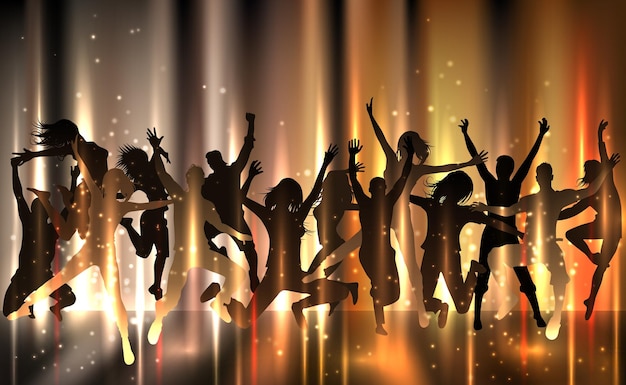 Vector musical celebration on the dance floor my real holiday vector illustration sketch for creativity