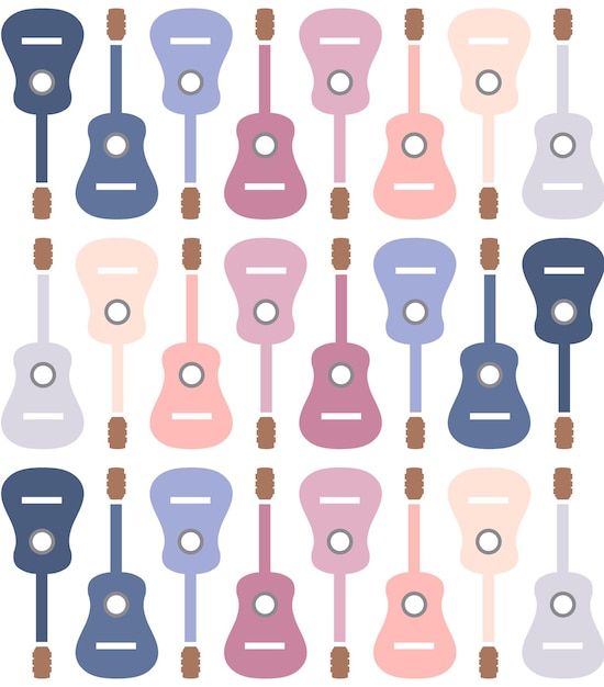 Musical instrument backdrop in soft colors