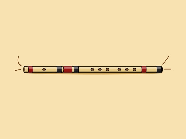 Musical instrument illustration, flute