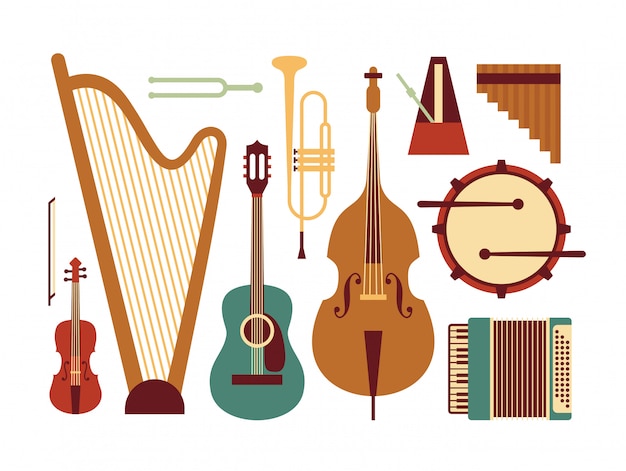 Vector musical instrument illustration