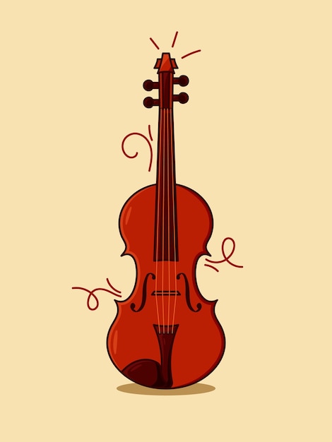 Vector musical instrument illustration,