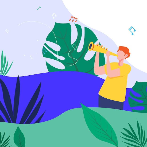 musical instruments arrangement