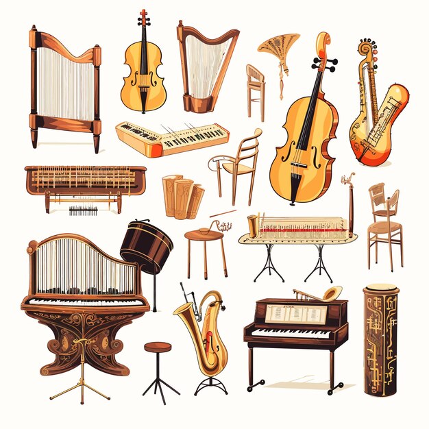 Vector musical_instruments_set