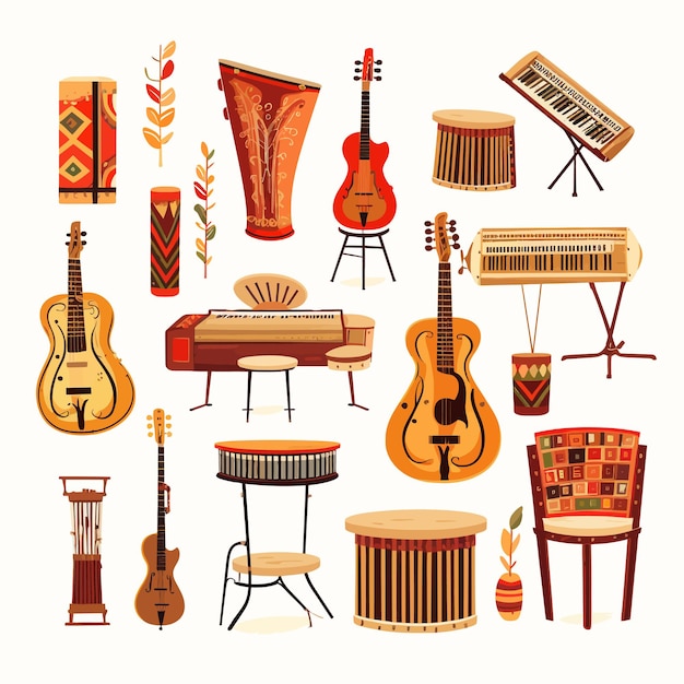 Vector musical_instruments_set