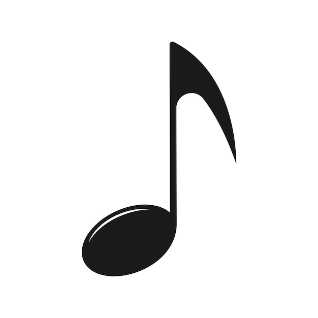 musical note logo vector