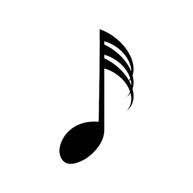 Vector musical note logo