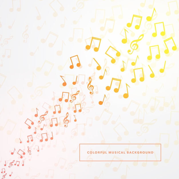 Musical notes background design