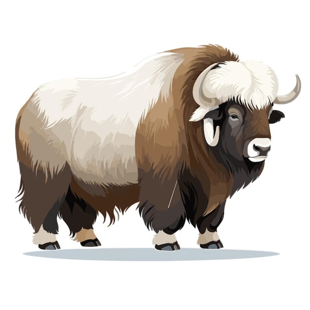 Vector muskox vector