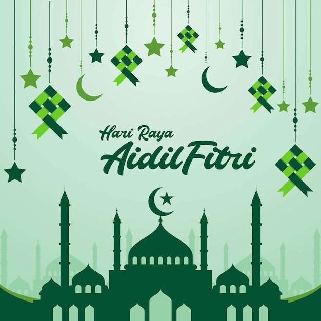 Muslim abstract greeting banners Islamic vector