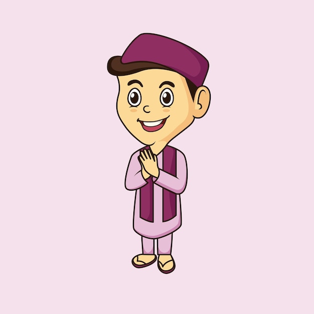 Vector muslim character 1