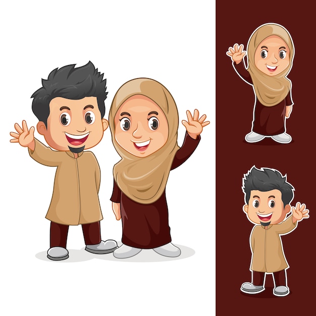 Muslim couple characters