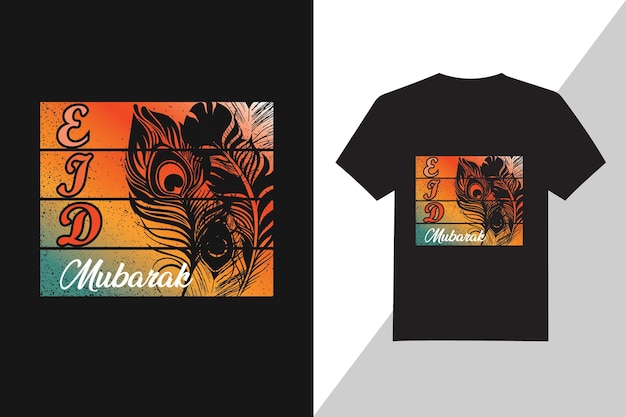 Muslim Eid Mubarak t-shirt design