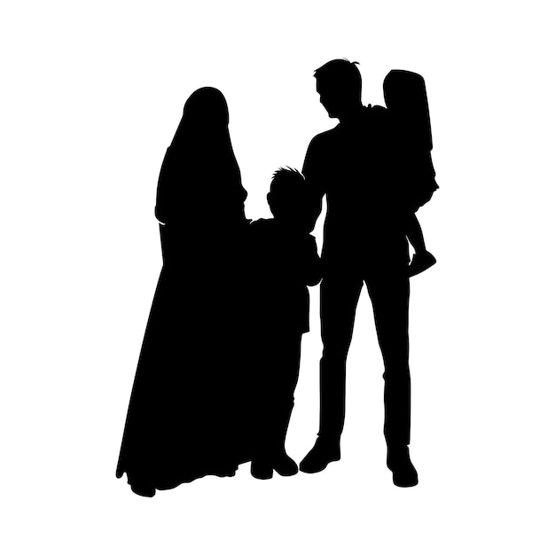 MUSLIM FAMILY SILHOUETTE