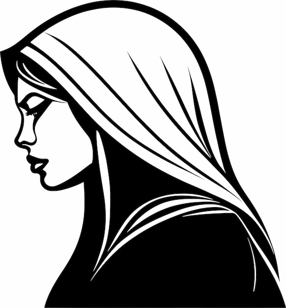 Muslim Hijab Vector Illustration