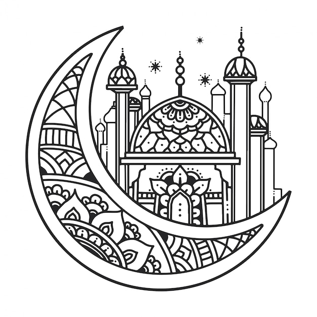 Muslim illustration design