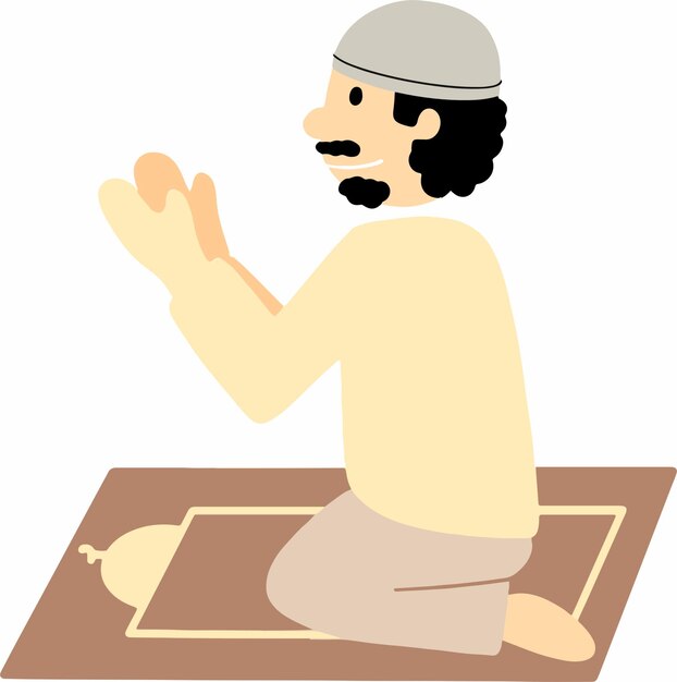 Vector muslim man illustration