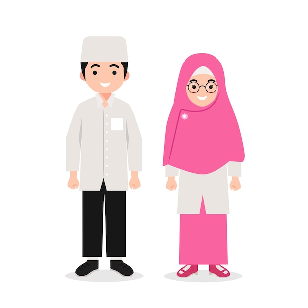 イスラム教徒の男性と女性