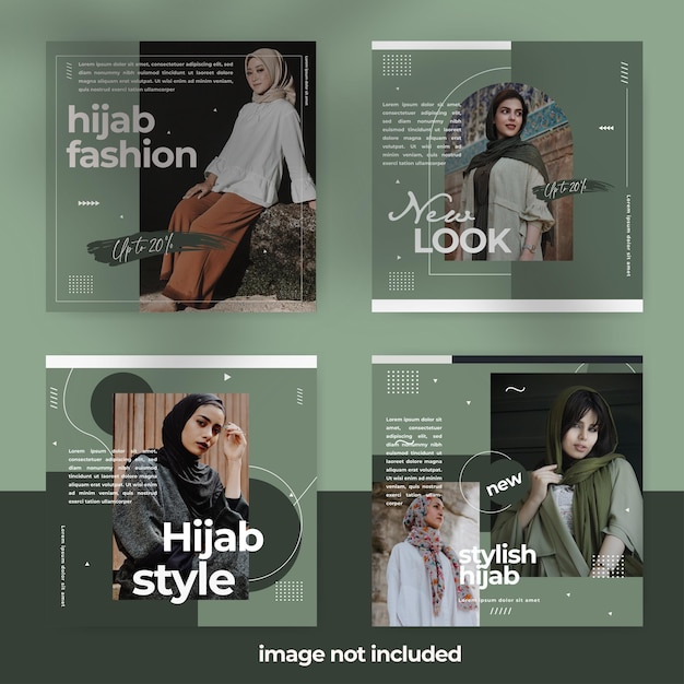 muslim style Fashion post banner collection