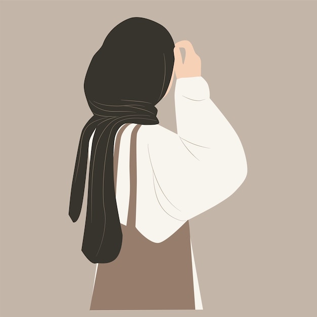 Muslim woman illustration