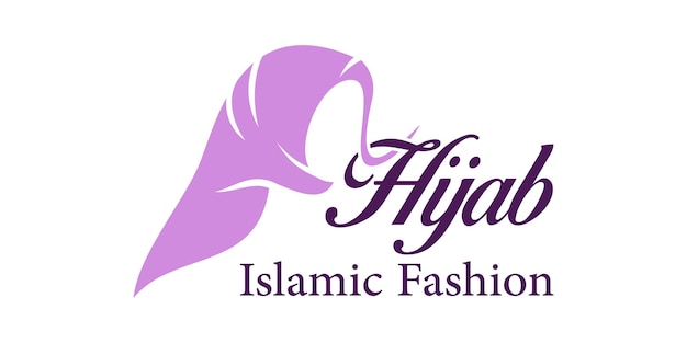 Vector muslim women fashion logo design veiled women women39s scarf