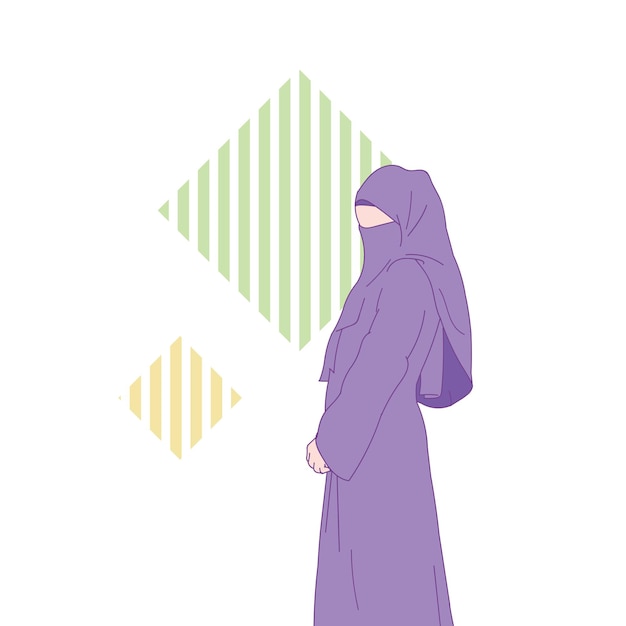 Muslim women with hijab