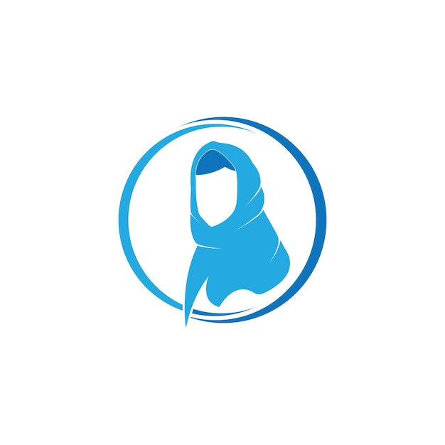 Muslimah hijab Logo sjabloon vector illustratie ontwerp