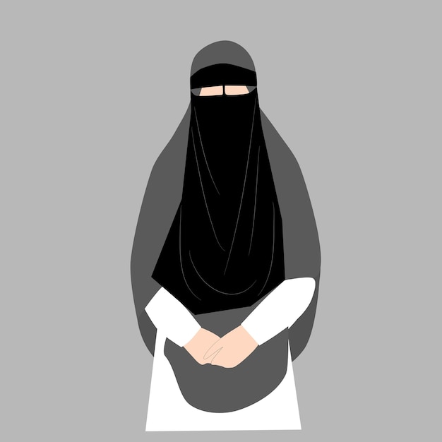 Vector muslimah niqobis