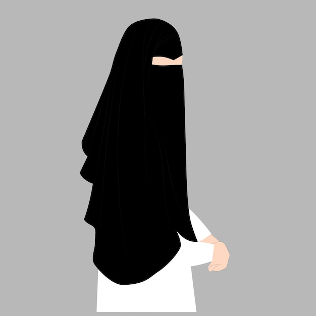 Vector muslimah niqobis