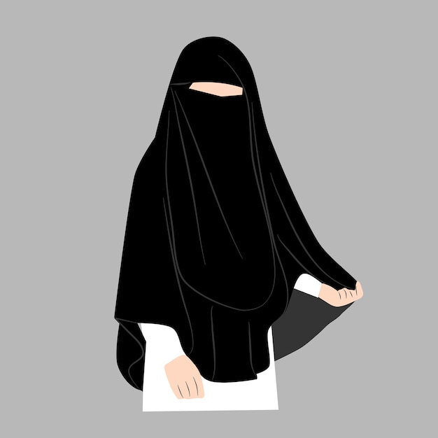 Vector muslimah niqobis