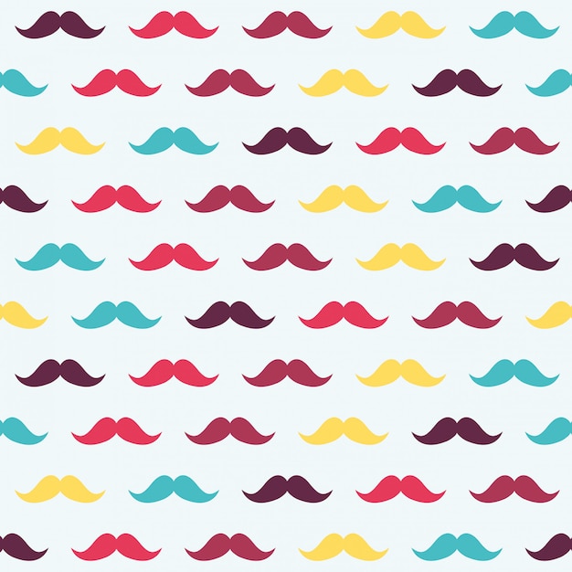 Vector mustache background