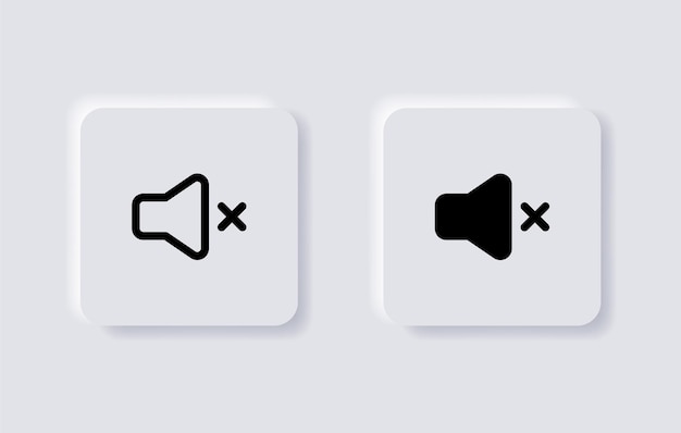 Mute speaker icon silent volume symbol sign website web app ui icon mobile application icons signs