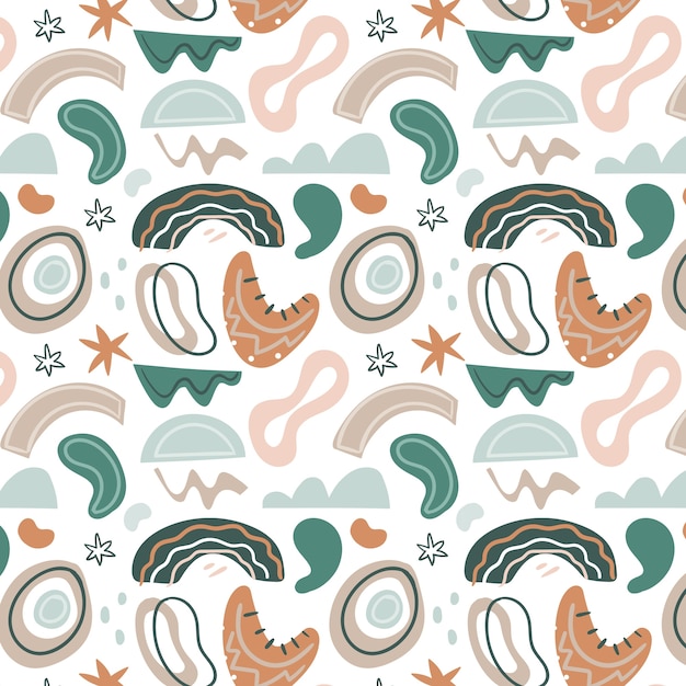 Muted color palette pattern design