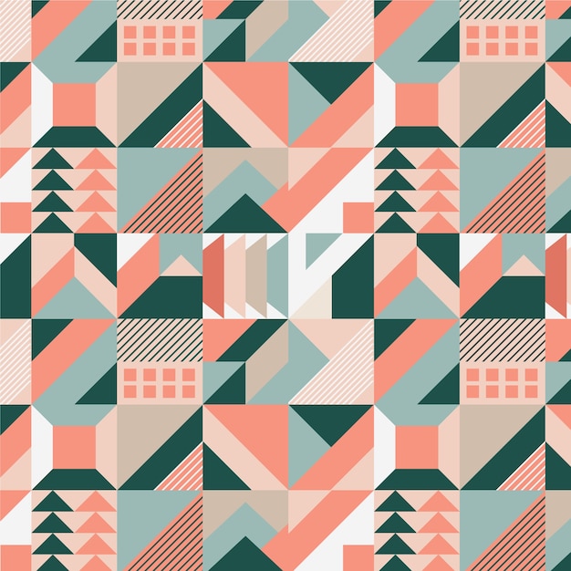 Vector muted color palette pattern