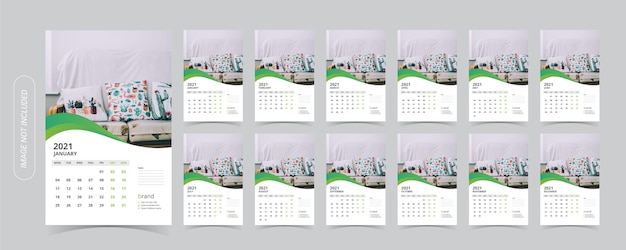 Vector muur kalender