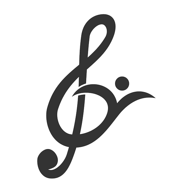Muziek abstract logo pictogram illustratie merkidentiteit