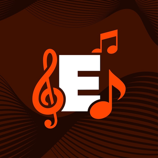 Muziek Alfabet E-logo