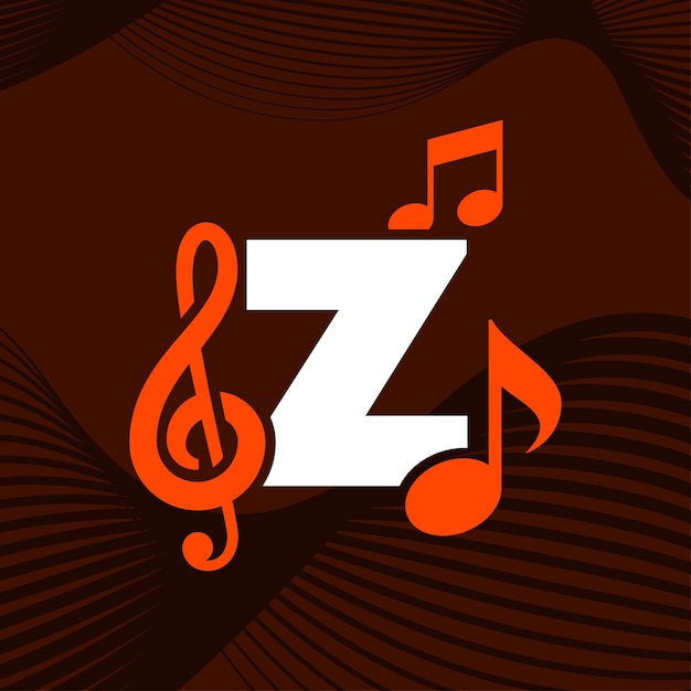 Muziek alfabet Z-logo