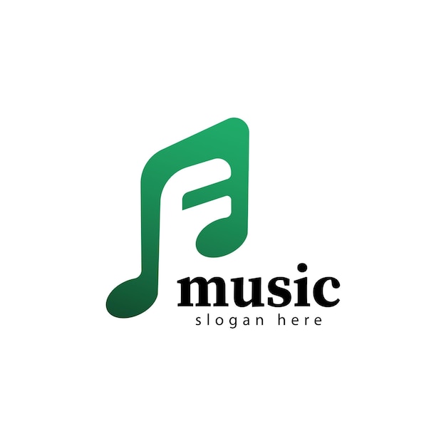 Muziek audio golf logo sjabloon ontwerp vector pictogram illustratie
