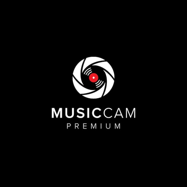 Vector muziek cam-logo